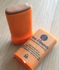 Raw Elements Tinted Face Stick All-Natural Mineral Sunscreen | Non-Nano Zinc Oxide, 95% Organic, Very Water Resistant, Reef Safe, Non-GMO, Cruelty Free, SPF 30+, All Ages Safe, Moisturizing, 0.5oz 21 71H8JNq66 L