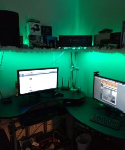 SUPERNIGHT LED Strip Light, 2835 SMD RGB Multi-Color Changing Lights, 16.4ft 300 LEDs Rope with IR Remote Controller, 12V Power Supply for Bedroom, TV-Back Lighting, Halloween, Christmas 2835RGB 24Keys 62 71H8QGS0JTL