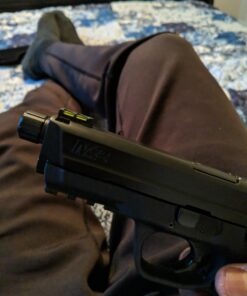 HIVIZ unisex adult Handgun HiViz SW2014 Interchangeable Style Front Sight for Smith Wesson M P Full Size, Green, Red, and White, One Size US 53 71HAy4lY7dL