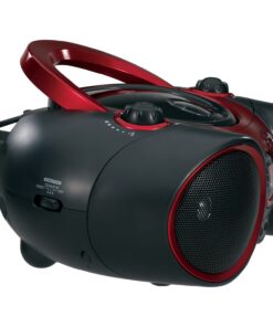 JENSEN CD-490 Portable Stereo CD Player with AM/FM Radio and Aux Line-In, Red and Black 15 71HBCZG KL