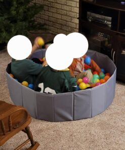 Amazon Basics BPA Free Crush-Proof Plastic Pit Ball with Storage Bag, Toddlers Kids 12+ Months, Pack of 400 Balls, 6 Bright Colors 27 71HC VRohUL