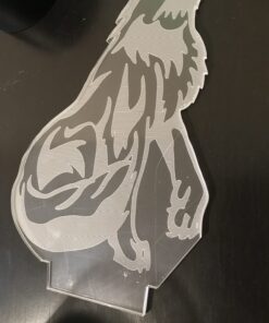 Wolf 3D Birthday Gift Illusion Night Light Beside Table Lamp, Gawell 16 Color Changing Touch Switch Decoration Lamps with Acrylic Flat & ABS Base & USB Cable & Remote Control Wolf Lover Theme Toy 28 71HCa0hQJVL