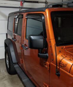 Rugged Ridge | Window Rain Deflectors | 11351.12 | Fits 2007-2018 Jeep Wrangler JKU 4-Door 21 71HCv5HNNhL
