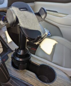 APPS2Car Solid Cup Holder Phone Mount for Car Truck with Quick Extension Long Arm Fast Swivel Adjustable Height 360 Rotatable Low Profile Universal Mobile Mount Compatible with All Cell Phone iPhone Black 34 71HDo41IiZL