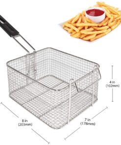 ALDKitchen Deep Fryer | Stainless Steel | 1 & 2 Baskets (2-basket) 2-basket 13 71HDuKV MjL