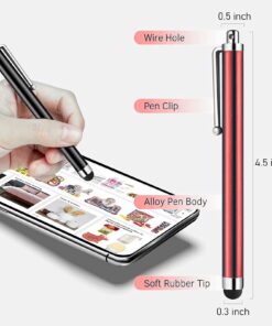 ORIbox Stylus Pens for Touch Screens,10 Pack Lightweight Design for iPad,iPhone, Samsung, HTC, Fire Tablet, Tablet, All Capacitive Touch Screen Device 10 Multi-Colored 16 71HEGNqq3LL