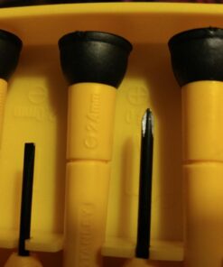 STANLEY Screwdriver Set, Precision, 6-Piece (66-052) , Yellow 36 71HEP4YWU3L
