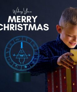 LDREAMAM Gravity 3D Falls Bill Cipher Wheel Lighting Decor Gadget Lamp , Acrylic, Awesome Gift (MT026) 10 71HEkWSO4PL