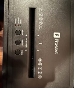 Frossvt Paper Shredder for Home Office Use, 12-Sheet Micro-Cut Paper and Credit Card, Security Level P-4, 5.3-Gallon Bin 47 71HF06 7s4L