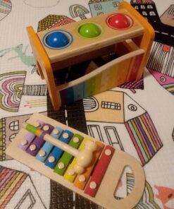 Hape Pound & Tap Bench with Slide Out Xylophone - Award Winning Durable Wooden Musical Pounding Toy for Toddlers,Yellow Yellow Mower 35 71HFNzK6DBL 1