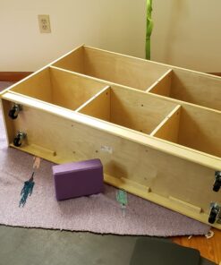 ECR4Kids 5-Compartment Mobile Storage Cabinet, 30in, Classroom Furniture, Natural Classic 50 71HFVhMhsGL