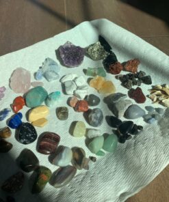 DANCING BEAR Rock, Mineral & Geodes Treasure Hunt Activity Kit (200 Pc Set) Real Shark Teeth Fossils, ID Sheet & Rock Book, STEM Rock, Mineral & Geodes Collection 53 71HGCudGjKL