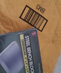 SE 4" x 3/4" x 4" Steel Bench Block - JT34443SB 4" x 4" x 3/4" 19 71HGDjTMUlL