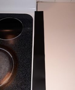 DSYJ Silicone Stove Gap Covers 2 Pack, Heat Resistant Oven Gap Filler Seals Gaps Between Stovetop and Counter, Easy to Clean (25 Inches, Black) 36 71HH233yU4L