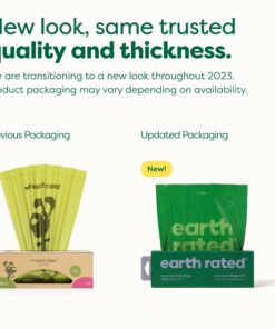 Alternative view of Earth Rated Dog Poop Bags, New Look, Thick Grab and Go Single Roll, Ideal for Backyard Pickups, Lavender Scented, 300 Bags 300 Count (Pack of 1) Lavender-Scented