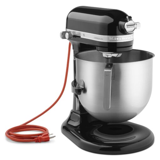 KitchenAid KSM8990OB 8-Quart Commercial Countertop Mixer, 10-Speed, Gear-Driven, Onyx Black No Bowl Guard