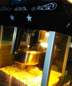 Olde Midway Bar Style Popcorn Machine Maker Popper with 8-Ounce Kettle - Black 8 oz. Kettle 37 71HJGWZyKL