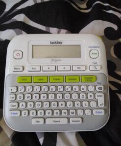 Brother P-touch, PTD210, Easy-to-Use Label Maker, One-Touch Keys, Multiple Font Styles, 27 User-Friendly Templates, White, Gray/White 50 71HJlAmKDjL