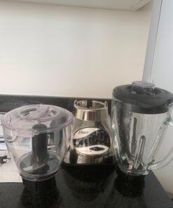 Oster Core 16-Speed Blender with Glass Jar, Black, 006878. Brushed Chrome , 40 Ounce 32 71HJo3iXe1L