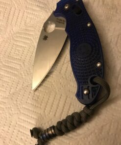 Spyderco Manix 2 Lightweight Signature Knife with 3.37" CTS BD1 Steel Blade and Translucent Blue FRCP Handle - PlainEdge - C101PBL2 47 71HJtNPYTmL