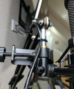 Dragonpad USA Microphone Pop Filter, for Blue Yeti, Blue Snowball - Flexible Gooseneck Microphone Mount and Double Layer Sound Shield Guard Windscreen black 65 71HJz49VJ7L 1