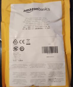 Amazon Basics HDMI A to DVI Adapter Cable, Bi-Directional 1080p, Gold Plated, Black, 10 Feet, 1-Pack 10 ft 38 71HKAXtNsfL