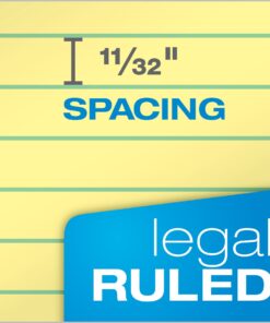 TOPS 8.5 x 11 Legal Pads, 12 Pack, The Legal Pad Brand, Wide Ruled, Yellow Paper, 50 Sheets Per Writing Pad, Made in the USA (7532) 18 71HKIthXJL