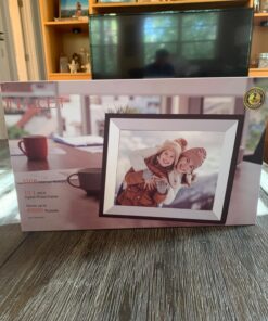 10.1 inch WiFi Digital Picture Frame, 32GB Smart Digital Photo Frame with WiFi Share Photo Video via Frameo App 10.1" Brown 55 71HL3qy97L