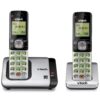VTech CS6719-2 2-Handset Expandable Cordless Phone with Caller ID/Call Waiting, Handset Intercom & Backlit Display/Keypad, Silver 2 Handsets 4 71HLNfFVCcL