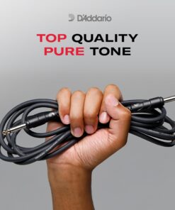 D'Addario Accessories Guitar Cable - Guitar Patch Cable - Instrument Cable - Guitar Accessories - Classic Series Cable - 1 Foot/0.30 Meters - Straight End - 1 Pack 1 Count (Pack of 1) 6 71HLkkP73iL 1