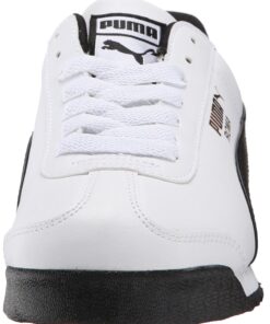 PUMA Men's Roma Basic Sneaker 10 White/Black Leather 22 71HLqaBwxTL