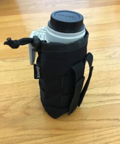 Gonex Tactical MOLLE Water Bottle Pouch, Drawstring Open Top & Mesh Bottom Travel Water Bottle Bag Hydration Carrier Black 36 71HM31J9aPL 1