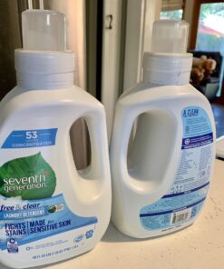 Seventh Generation Concentrated Laundry Detergent Liquid Free & Clear Fragrance Free 40 Fl Oz (Pack of 2) Free and Clear 37 71HMBEVJG8L 1