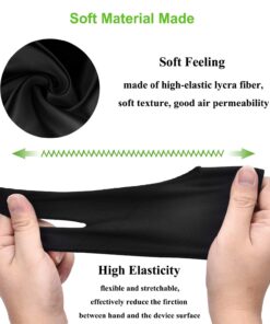 OTraki 4 Pack Artist Gloves for Drawing Tablet Free Size with Two Fingers for Graphics Pad Painting Good for Right or Left Hand - 2.95 x 7.87 inch M Black 28 71HMWAxZqhL