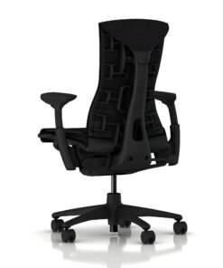Herman Miller Embody Ergonomic Office Chair | Fully Adjustable Arms and Carpet Casters | Black Balance 11 71HMb KCriL