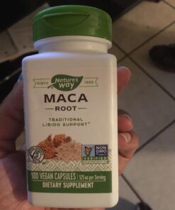 Nature's Way Maca Root, Traditional Libido, Energy, and Stamina Support*, 525mg per serving, 100 Vegan Capsules 1 30 71HNRcKBEjL