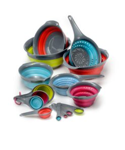 Squish 3 Quart Red Collapsible Mixing Bowl Gray 3-Quart 7 71HNzjEJfxL