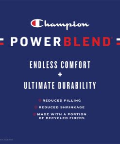 Champion Men's Powerblend Fleece Joggers (Retired Colors) Small Athletic Navy Faux Quilt C 9 71HOTF gfyL 1