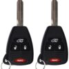 KeylessOption Keyless Entry Remote Control Uncut Car Key Fob Replacement for OHT692427AA KOBDT04A (Pack of 2) Black 41 71HPTbp9DML