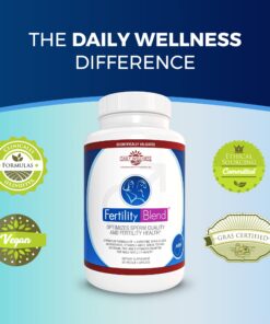 Fertility Blend Daily Wellness for Men - Male Fertility Supplement, Vitamin Blend Pills - Male Count Booster Supplements, Increase Conception - Fertility Supplements for Men - 60 Capsules, 1 Pack 60 Count (Pack of 1) 10 71HPb2Gt2HL