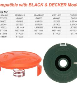 Alternative view of HOUSTASK 065 Trimmer line autofeed Replacement Spools Compatible with Black Decker Weedeater af1003zp,Design in USA (6+1) 6+1