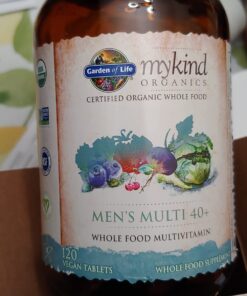 Garden of Life mykind Organics Whole Food Multivitamin for Men 40+, Vegan Mens Multi for Health & Well-Being Certified & Minerals for Men Over 40 Mens Vitamins, 120 Tablets 120 Count (Pack of 1) 27 71HQJVgX2SL