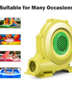 Costzon Air Blower, 950W Bounce House Blower, Pump Fan Commercial Inflatable Bouncer Blower, Air Blower for Inflatables, Perfect for Inflatable Bounce House, Waterslides (950 Watt 1.25HP) 950 Watt 1.25HP 9 71HRExm7iuL