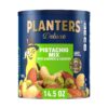 PLANTERS Deluxe Pistachio Mix, Party Snacks, Plant-Based Protein, 14.5 Oz Canister Salted 14.5 Ounce (Pack of 1) 34 71HRNZQSfLL