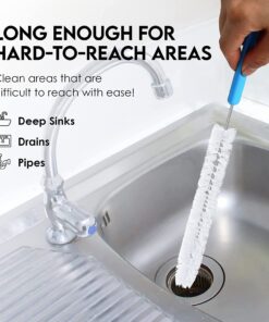 Turbo Microfiber Bottle Brush Cleaner Pack - Set of 5 Bottle Brushes for Cleaning Baby Bottles, Water Bottles, Tumblers, Wine Decanters, Flask, Bong, Vase Cleaner - One Straw Cleaner Brush 25 71HSKFHpvoL