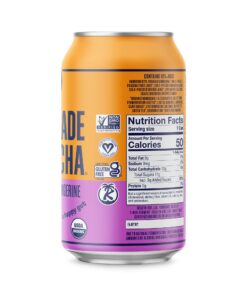 Health-Ade Canned Kombucha Tea Organic Drink, Fermented Tea with Living Probiotics, Detoxifying Acids, Supports Gut Health, Non-GMO, Vegan, Gluten Free, 12 Pack (11.5 Fl Oz Cans), Passion Fruit-Tangerine Kombucha in Cans 15 71HTPy7w2L