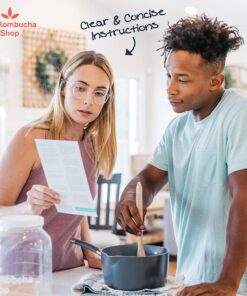 Organic SCOBY Kombucha Starter Kit - 100% Guaranteed to Brew - Fresh, Live Culture with Strong Starter Liquid 9 71HTh9JcPL