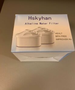 Hskyhan Alkaline Water Filter - Replacement Pitcher Water Filters, Cartridge Improve PH, 7 Stage Filteration System To Purify, 2 Pack 23 71HUEEVizWL