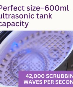 GemOro Sparkle Spa Pro | Personal Ultrasonic Jewelry Cleaner 5 User-Programmable Timed Cleaning Cycles | Professional Performance Machine with Digital Timer for Rings Watches Glasses Earrings (Black) Black 11 71HUGTadyOL