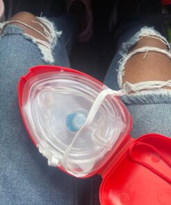 Ever Ready First Aid Adult and Infant CPR Mask Combo Kit with 2 Valves with Pair of Nitrile Gloves & 2 Alcohol Prep Pads - Red - 2 Pack 18 71HUkRgJhdL